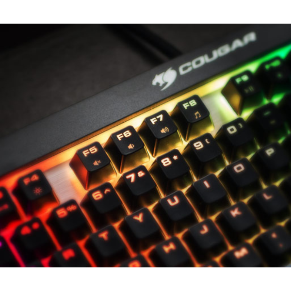 Cougar Attack X3 RGB Backlit Cherry MX Mechanical Gaming Keyboard - Iron Grey-dokantech#