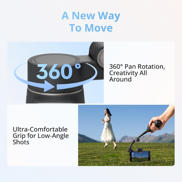 DJI Osmo Mobile 8 - folded portable travel design