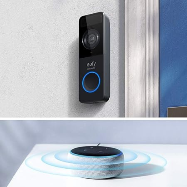 Eufy Video Doorbell Slim 1080p (Battery-Powered) With Mini Repeater - DokanTech #