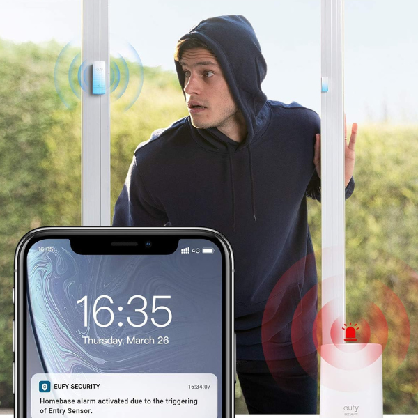 Eufy Home Security 5-Piece Home Alarm Kit, Keypad, Motion Sensor, 2 Entry Sensors, Home Alarm System - DokanTech #