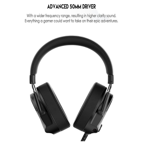 Fantech Alto MH91 Multi-Platform Gaming Headset – 3.5mm Wired – Black-dokantech