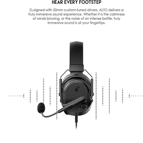 Fantech Alto MH91 Multi-Platform Gaming Headset – 3.5mm Wired – Black-dokantech