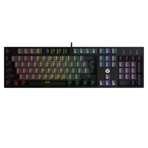 Fantech Atom 104 MK886 V2 Mechanical Gaming Keyboard – Red Switch – Gray-dokantech