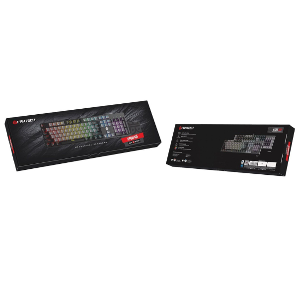 Fantech Atom 104 MK886 V2 Mechanical Gaming Keyboard – Red Switch – Gray-dokantech