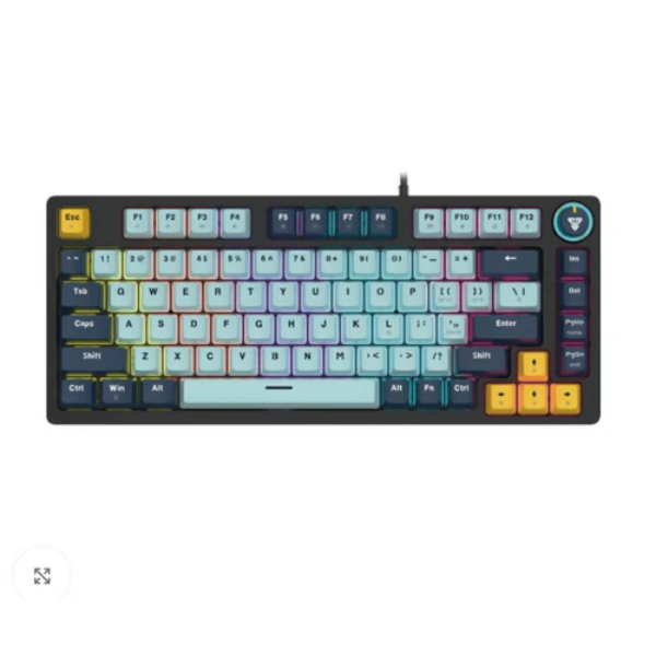 Fantech Atom 81 MK875 V2 Mechanical Gaming Keyboard Blue Switch EN Mizu Edition - Sky Blue - Dokkantech