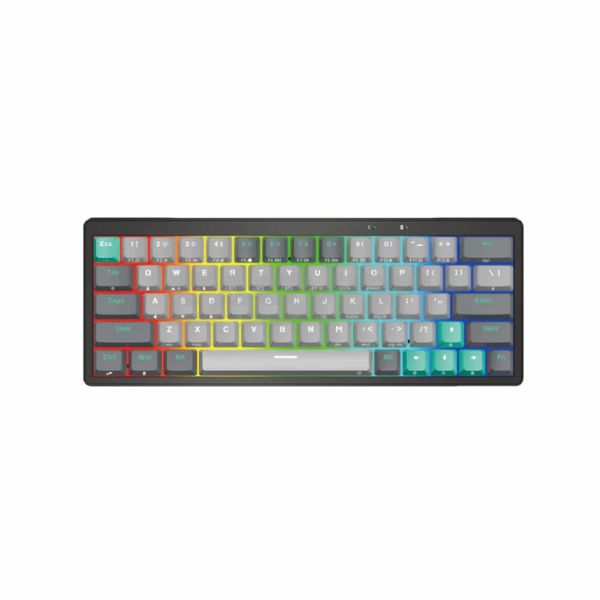 Fantech Atom Pro63 MK912 Mechanical Gaming Keyboard Red Switch EN Stellar Edition - Mercury - Dokkantech