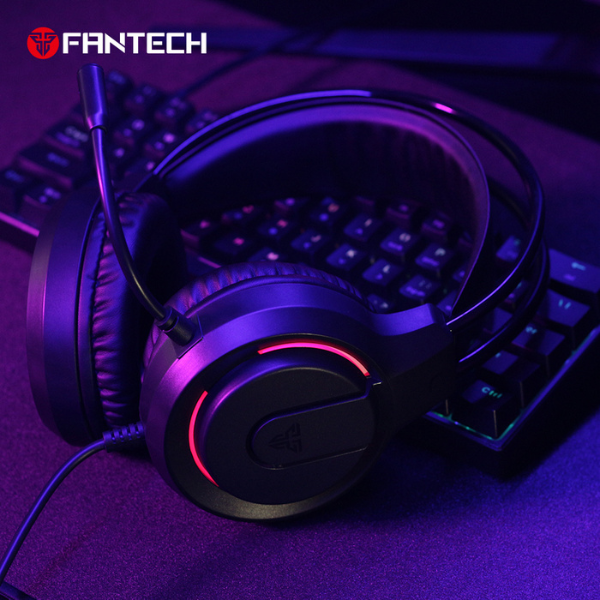 Fantech HQ53 Flash Gaming Headset – Dual Connection (USB & 3.5mm) – Black-dokantech