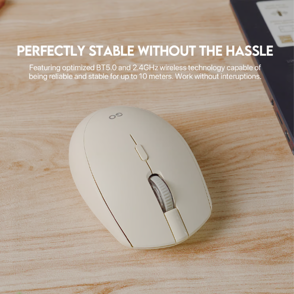 Fantech W193 GO Dual Mode Wireless Mouse – Ergonomic , 1600 DPI- Dokkantech