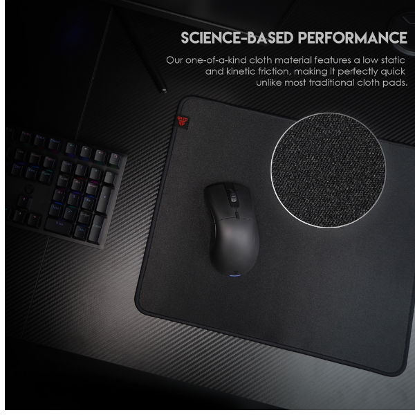 FantechMP903AGILEGamingMousePad_9004003mm_-Black-LeftView -DokkanTech