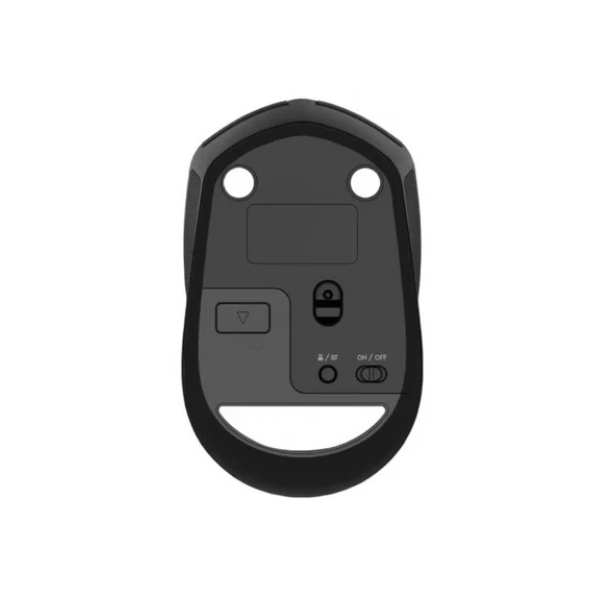 Fantech W190 Dual Mode Wireless Mouse – Silent Click, Bluetooth & 2.4GHz – Black-dokantech