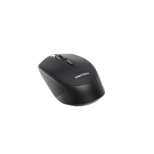 Fantech W190 Dual Mode Wireless Mouse – Silent Click, Bluetooth & 2.4GHz – Black-dokantech