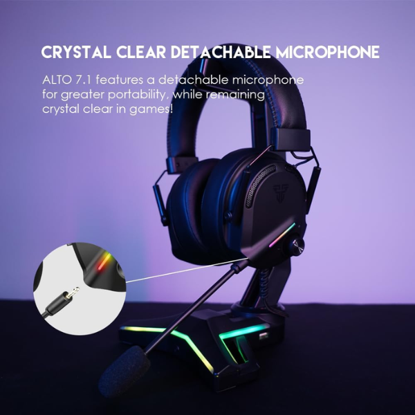Fantech Alto HG26 7.1 Virtual Surround Sound Gaming Headset RGB Wired USB - Black - Dokkantech