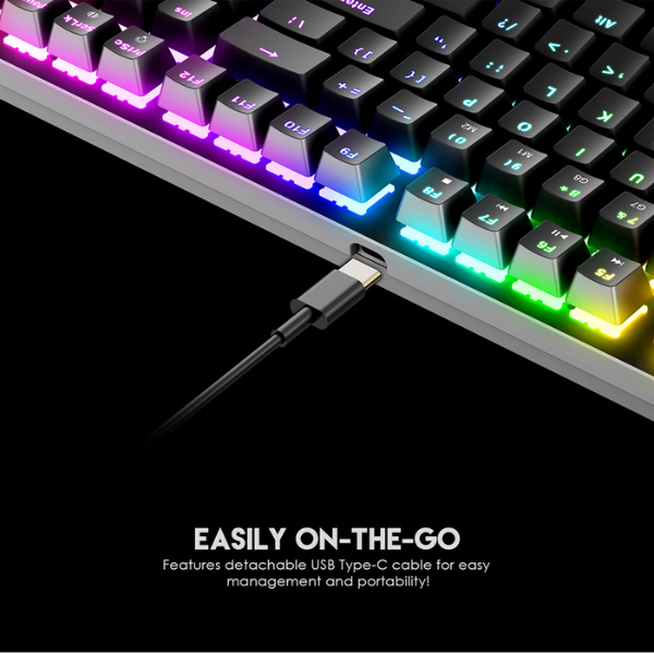 Fantech MAXFIT108 MK855 RGB Mechanical Gaming Keyboard – EN Layout - Dokkantech