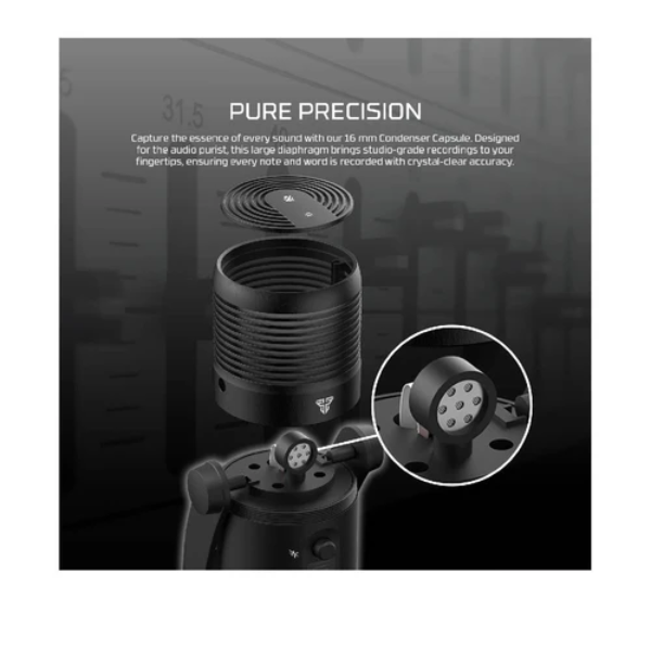 Fantech MCX03 Leviosa Max Microphone - Black - Dokkantech