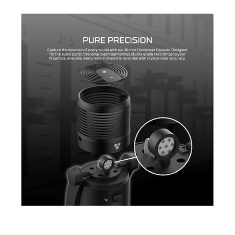 Fantech MCX03 Leviosa Max Microphone - Black - Dokkantech