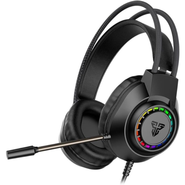 Fantech Portal HG28 7.1 Virtual Surround Sound Gaming Headset RGB Wired USB - Black - Dokkantech