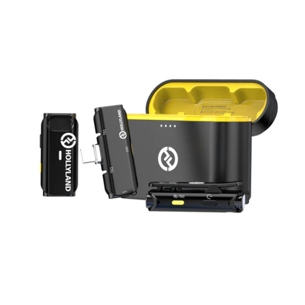 Hollyland Lark C1 Duo (2 TX + 1 RX) With USB-C Connector - Cool Black-dokantech#