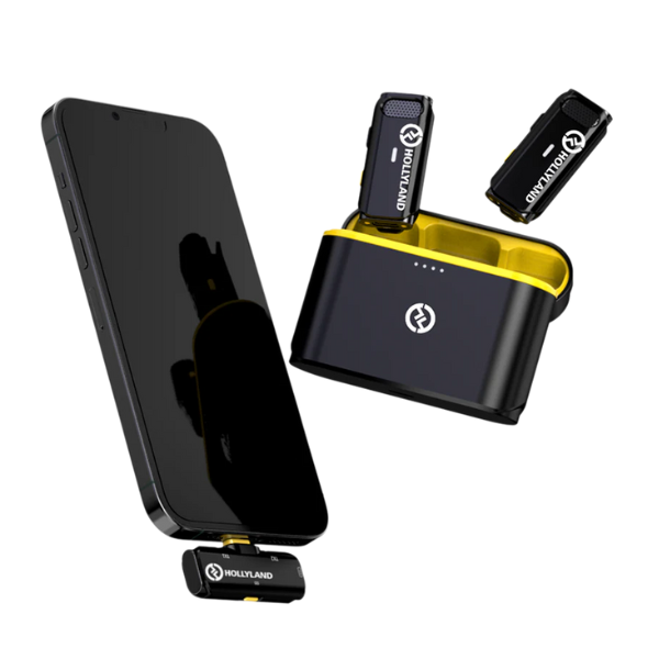 Hollyland Lark C1 Duo (2 TX + 1 RX) With USB-C Connector - Cool Black-dokantech#