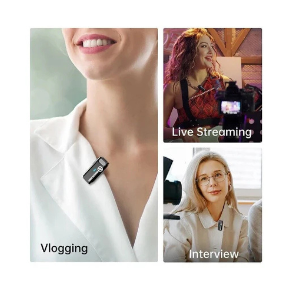 Hollyland LARK M1 Solo Wireless Microphone – Clear Sound Cool Black-dokantech