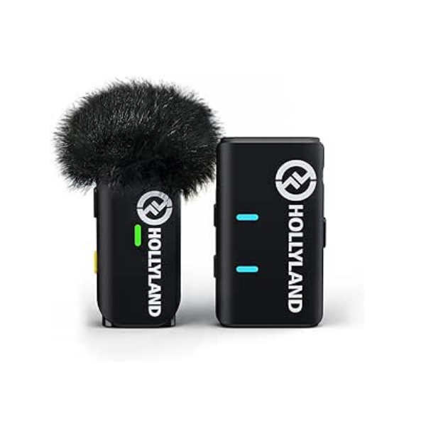 ميكروفون Hollyland LARK M1 Solo اللاسلكي - صوت واضح -اللون الأسود الأنيق