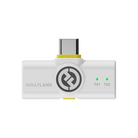 Hollyland LARK M2 Wireless Lavalier Microphone (Type-C) - Ivory White - Dokkantech