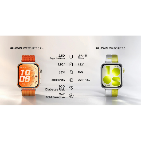 HuaweiWatchFit5ProVsFit5-DokkanTech