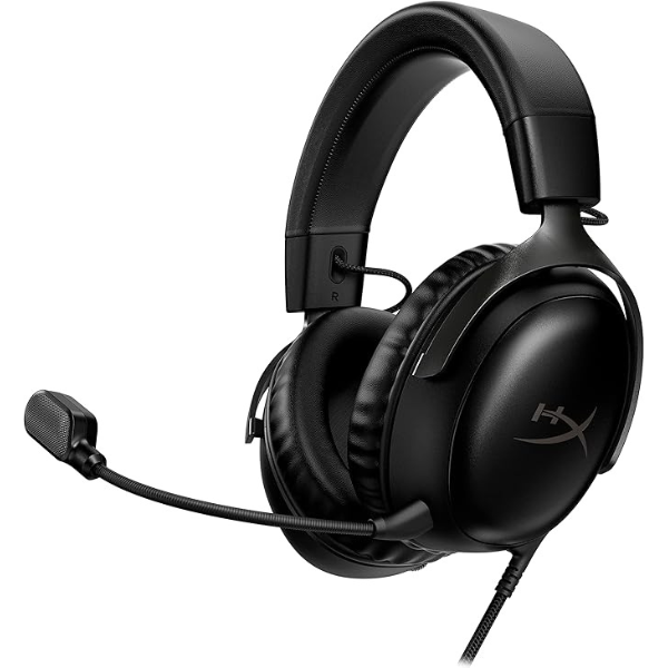 DokanTech_HyperX Cloud III Gaming Headset, PC, PS5, Xbox Series X|S, 53mm Drivers