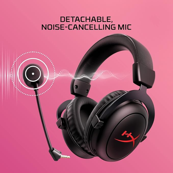 DokanTech_HyperX Cloud II Core Wireless Headset - DTS Audio, Memory Foam, Black