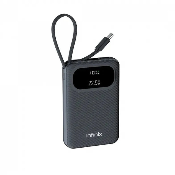 InfinixXPower10Pro10000mAhPowerBankwithBuilt-inCable22.5W-View -DokkanTech