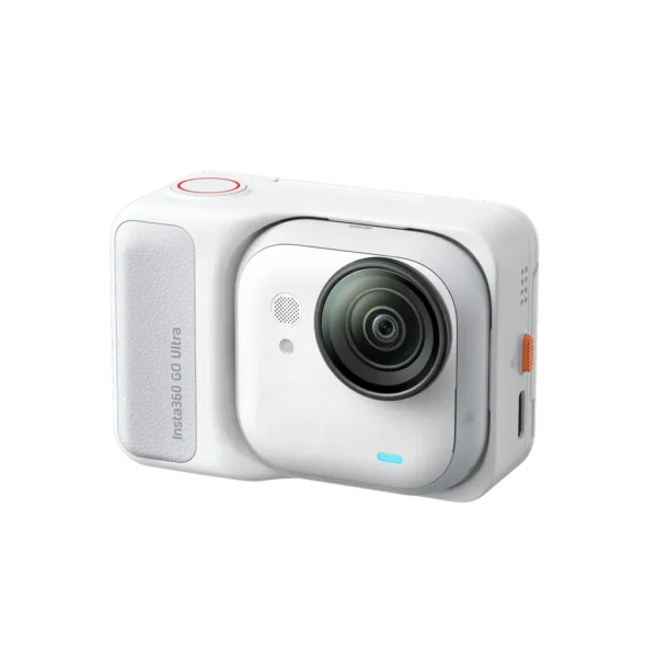 Insta360 GO Ultra tiny hands-free 4K camera in white, main product view - DokkanTech