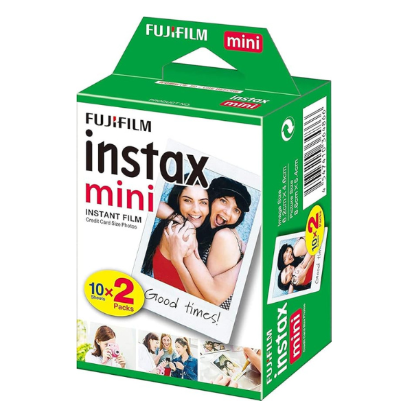 Fujifilm Instax Mini instant film 20 exposures for all Mini cameras – front view