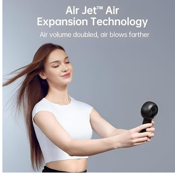 JisuLife Life5 Plus Handheld Fan 6000mAh – Black – view 6