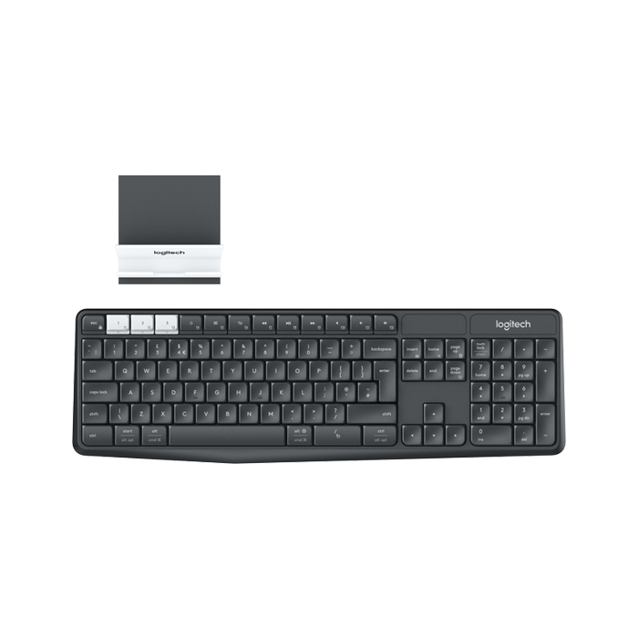 Logitech Keyboard K375S Multi Device Wireless Mobile Stand Bluetooth & UNIFY ENG - DokanTech #