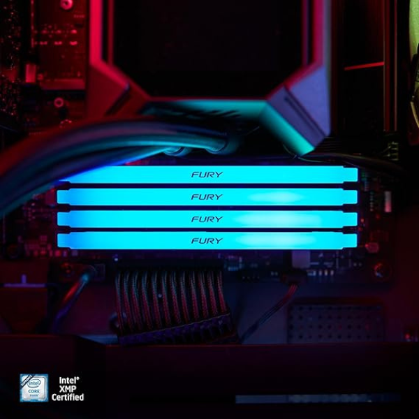 Kingston FURY Beast RGB 16GB(2x8GB) DDR4 3200-3600MT/s CL16-17 Gaming RAM-Dokkan Tech