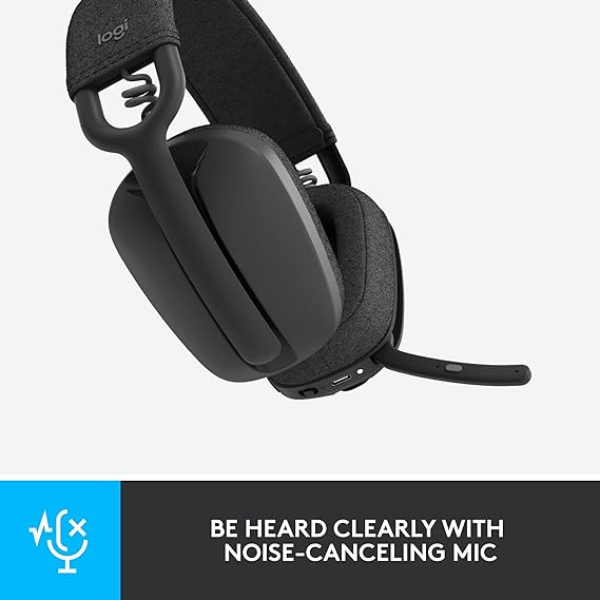 Logitech Zone Vibe 100 headset – noise-cancelling microphone