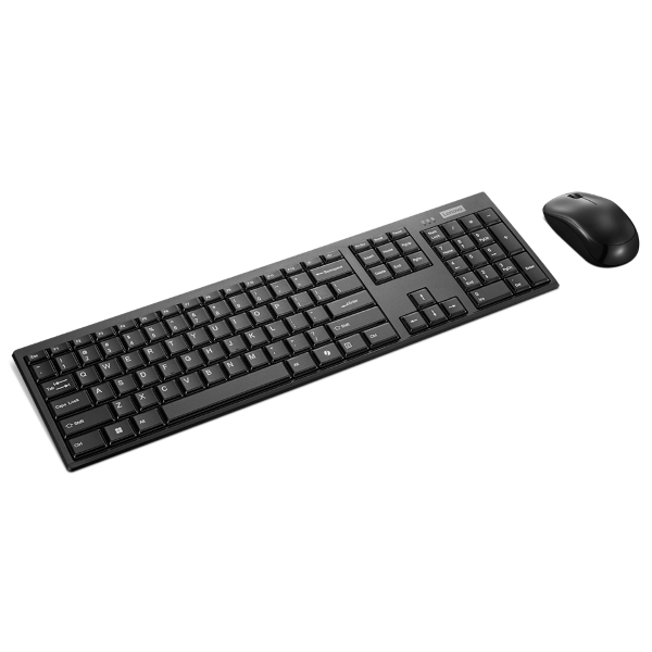 Lenovo 100 Wireless Combo Keyboard & Mouse – Arabic – Black - Dokkantech