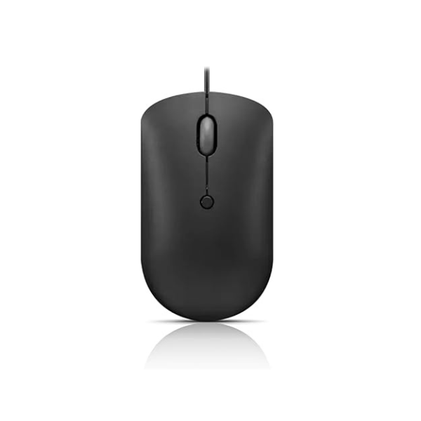 Lenovo 400 USB-C Wired Compact Mouse – 2400 DPI, 4-Button – Black-dokantech