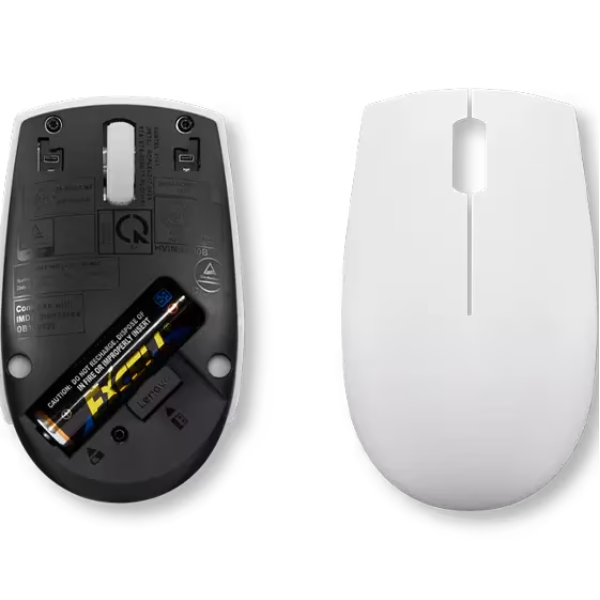 Lenovo 300 Wireless Compact Mouse, Cloud Grey. - DokanTech