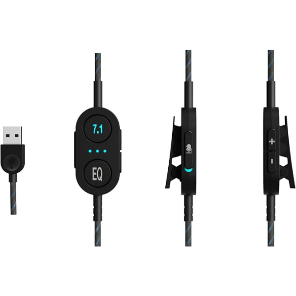 DokanTech_Lenovo Legion H500 Pro 7.1 Surround Sound Gaming Headset, Noise-Cancelling, Black