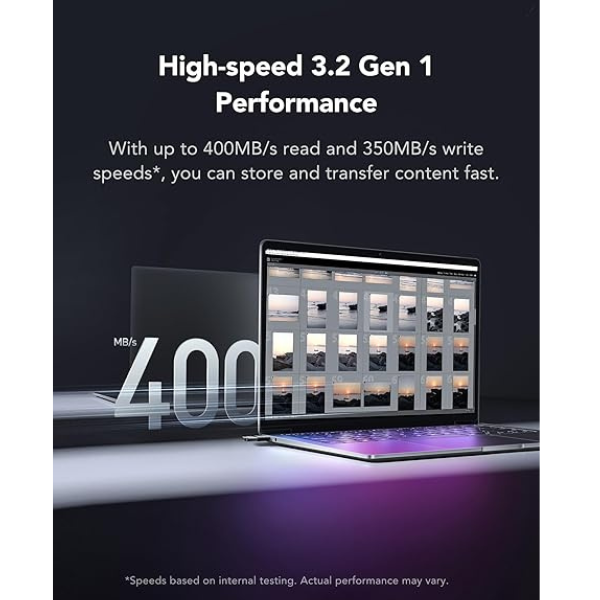 Lexar 256GB JumpDrive Fingerprint F35 PRO 400/300 MB/s USB 3.2 Gen 1-dokantech