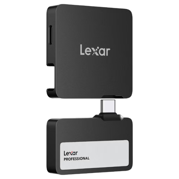 Lexar Professional Go Portable SSD with Hub - 2TB (Black) - Dokkantech