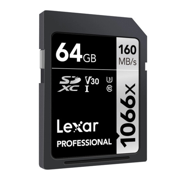 Lexar Professional 1066x SDXC – in DSLR camera