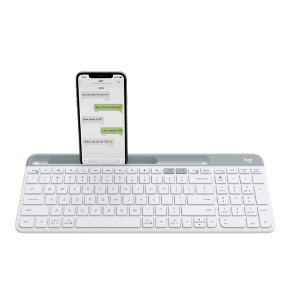 لوحة مفاتيح لاسلكية متعددة الأجهزة Logitech K580 Slim – صغيرة الحجم