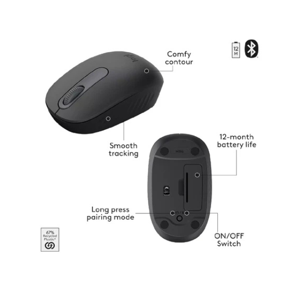 Logitech MK250 Bluetooth Wireless Mouse and Keyboard-ARA Combo- Black-dokantech#