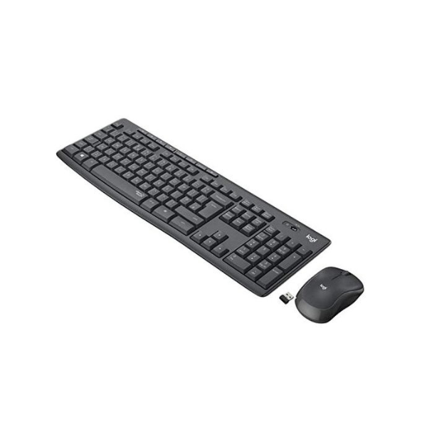 Logitech MK295 silent wireless combo – mouse side view