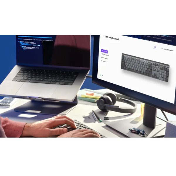 Logitech MX Mechanical Wireless Keyboard Illumination – Graphite (English Layout)-dokantech