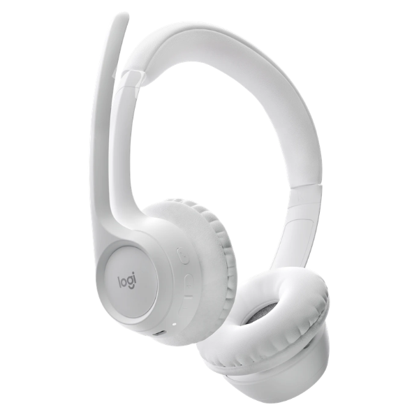 LogitechZone300WirelessBluetoothHeadsetWithNoise-CancellingMicrophone-WhiteFull- DokkanTech