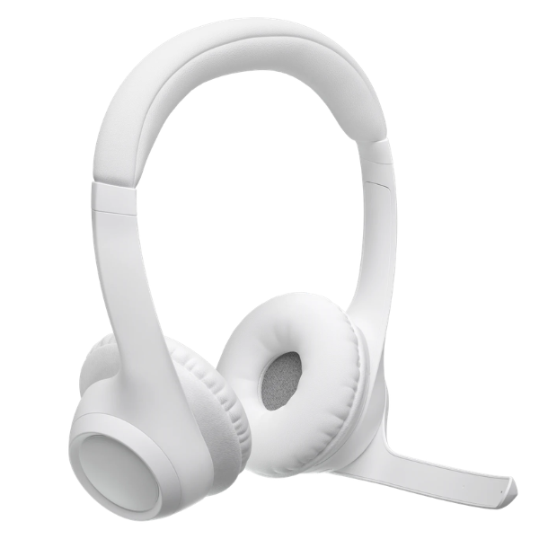 LogitechZone300WirelessBluetoothHeadsetWithNoise-CancellingMicrophone-WhiteRight -DokkanTech
