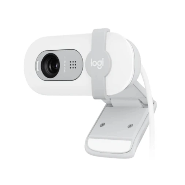 كاميرا ويب Logitech Brio 100 عالية الدقة بالكامل مع مصراع للخصوصية وميكروفون مدمج