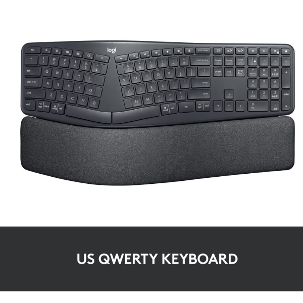 Logitech ERGO K860 Wireless Keyboard - black - DokanTech #
